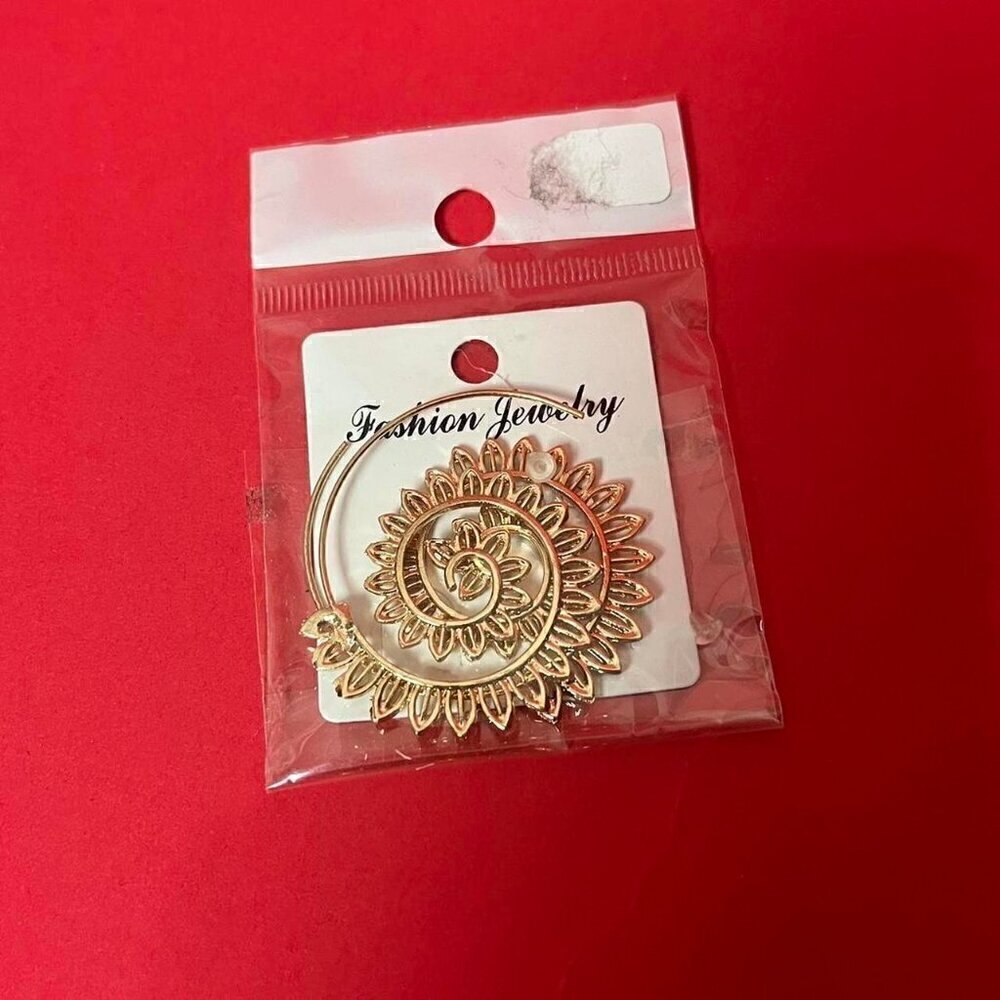 Fashion jewelry/ Spiral tribal earrings​​​​​​​​​​​​​